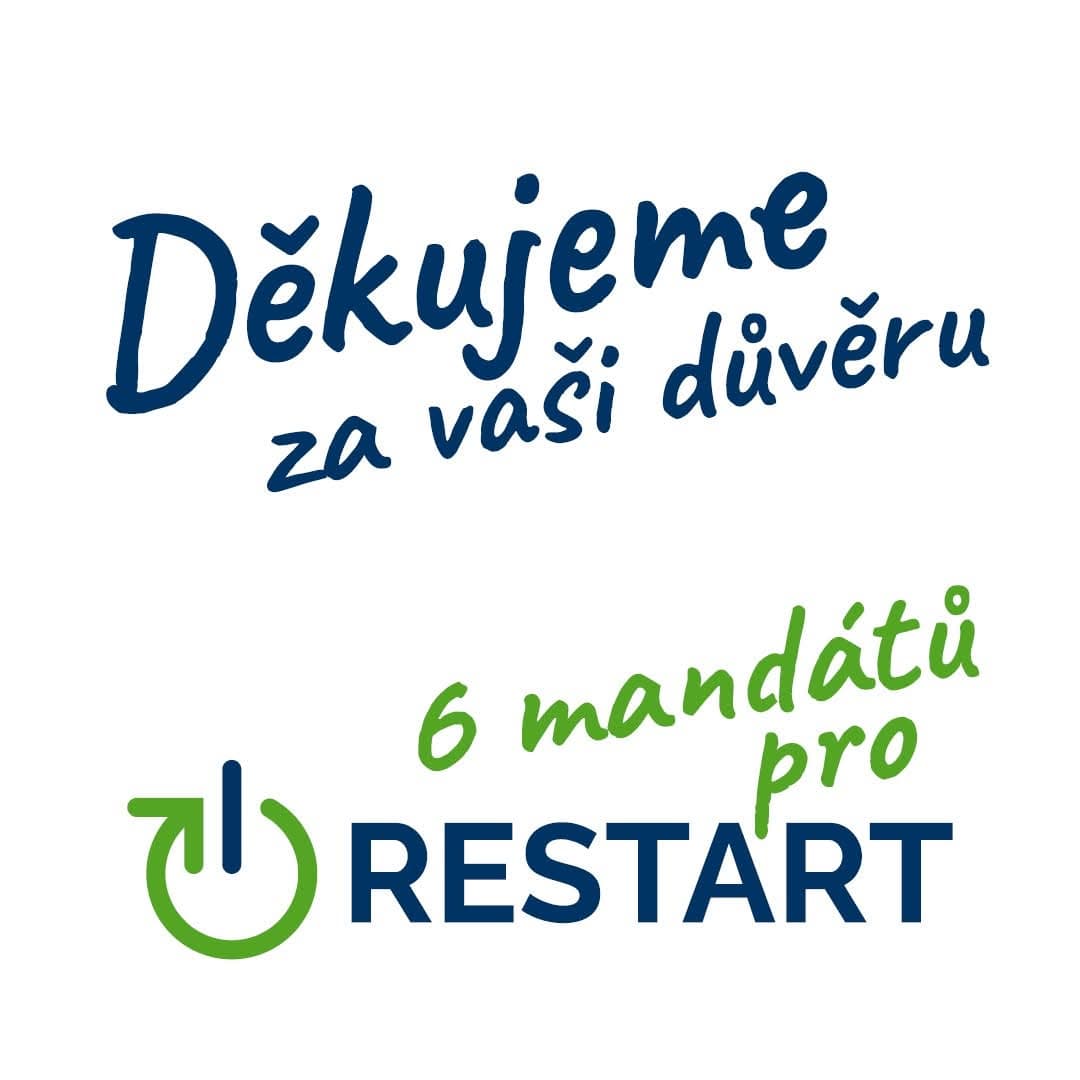 Děkujeme za vaši důvěru: 6 mandátů pro RESTART